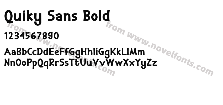 Quiky Sans BoldPreview