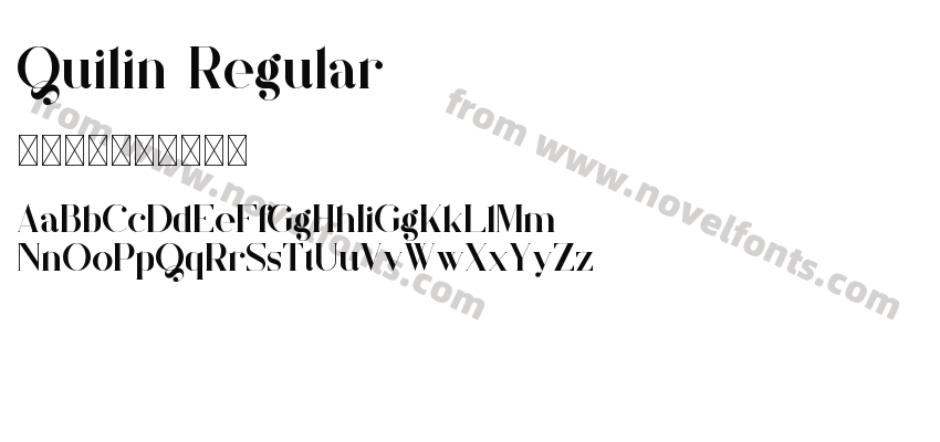 Quilin RegularPreview