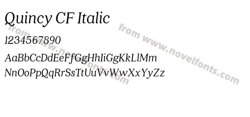 Quincy CF ItalicPreview