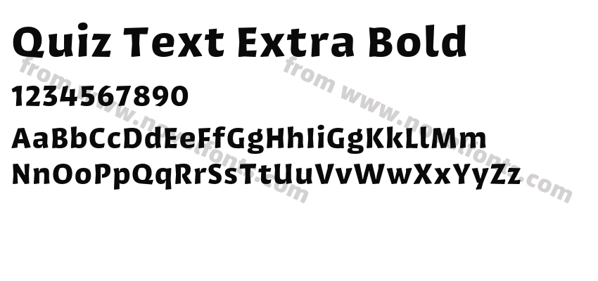 Quiz Text Extra BoldPreview