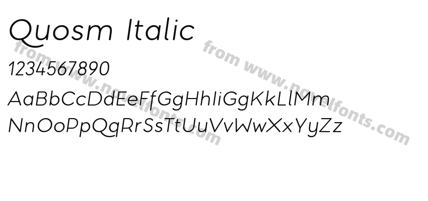 Quosm ItalicPreview