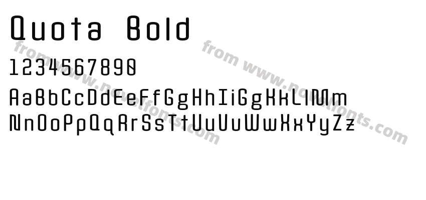 Quota BoldPreview
