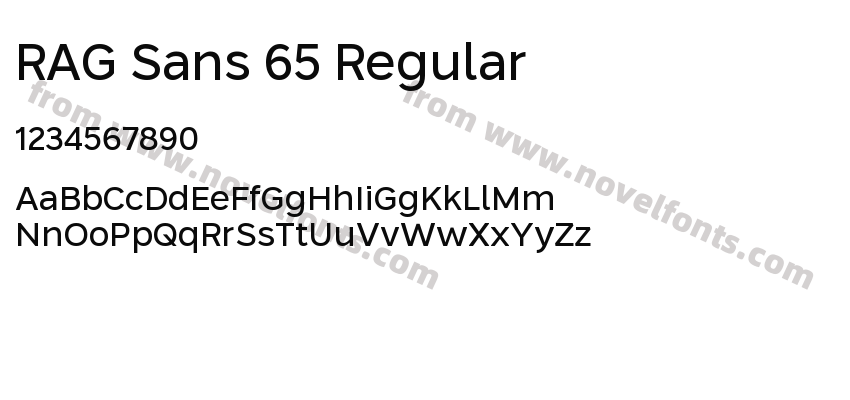 RAG Sans 65 RegularPreview