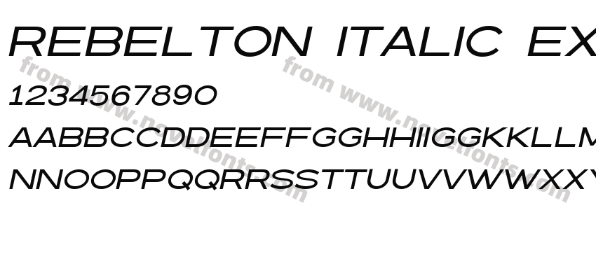REBELTON ITALIC ExtendedPreview
