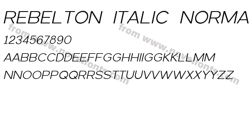 REBELTON ITALIC NormalPreview