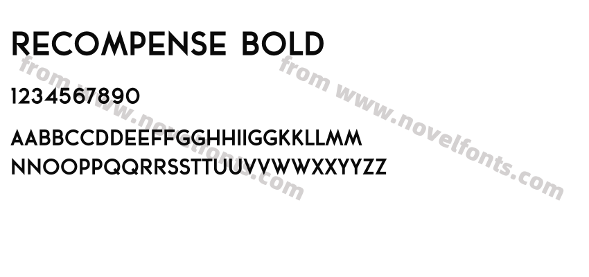 RECOMPENSE BoldPreview