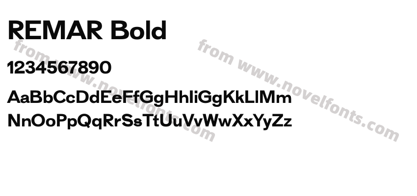 REMAR BoldPreview