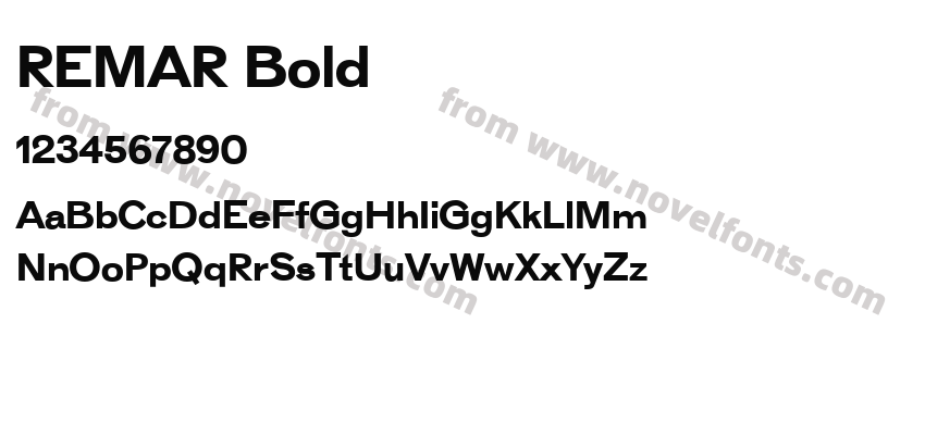 REMAR BoldPreview