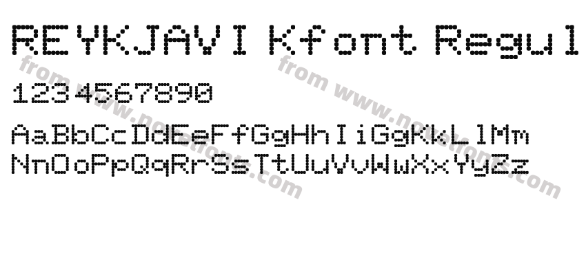 REYKJAVI Kfont RegularPreview