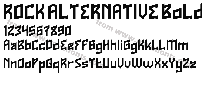 ROCK ALTERNATIVE BoldPreview