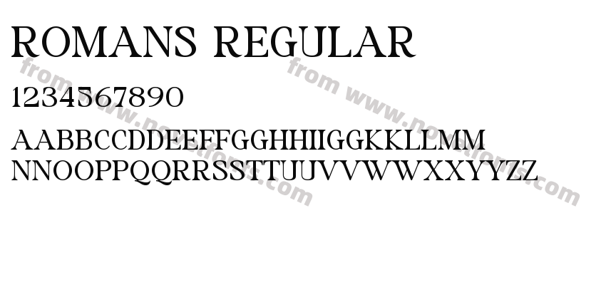 ROMANS RegularPreview