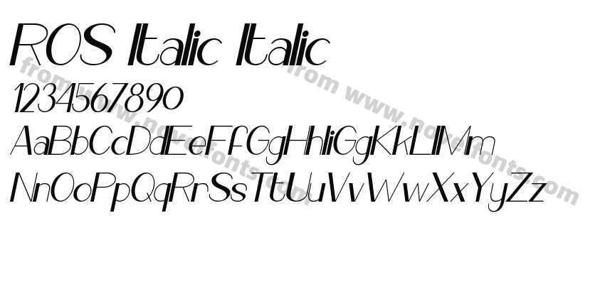 ROS Italic ItalicPreview