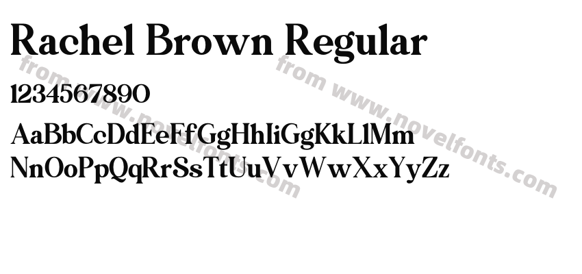Rachel Brown RegularPreview