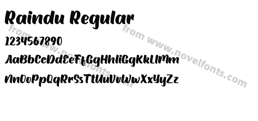 Raindu RegularPreview