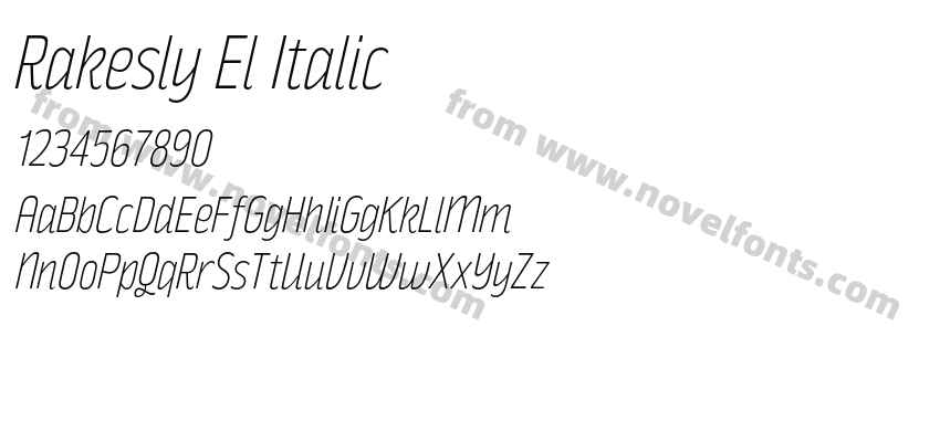 Rakesly El ItalicPreview