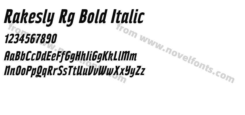 Rakesly Rg Bold ItalicPreview