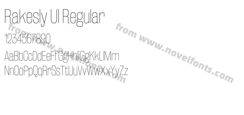 Rakesly Ul RegularPreview