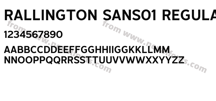 Rallington Sans01 RegularPreview