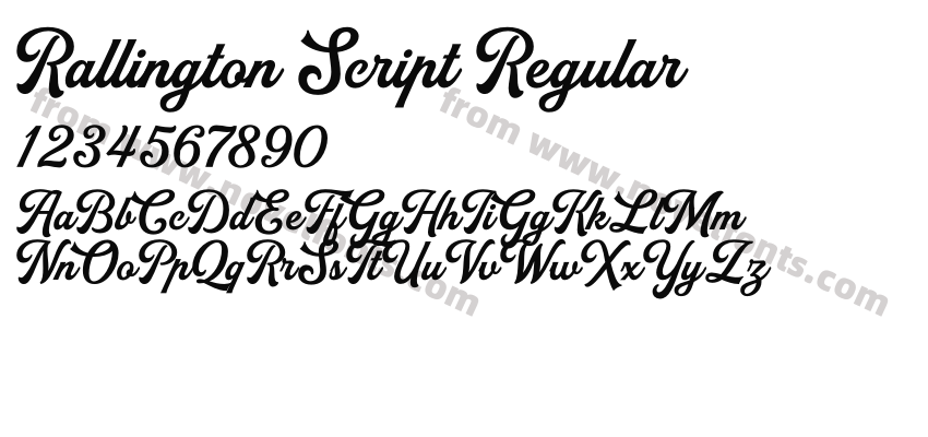 Rallington Script RegularPreview