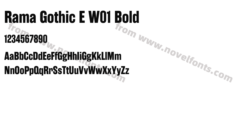 Rama Gothic E W01 BoldPreview