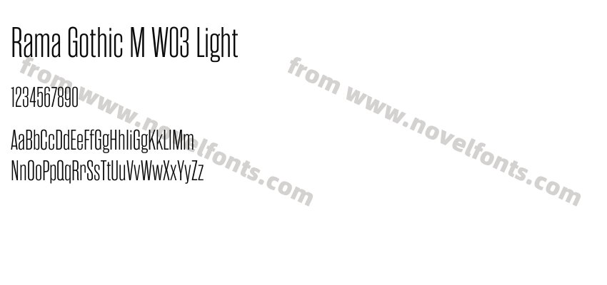 Rama Gothic M W03 LightPreview