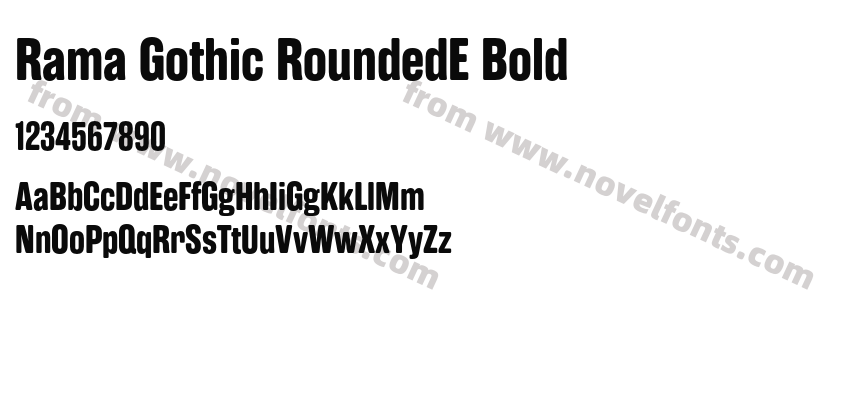 Rama Gothic RoundedE BoldPreview