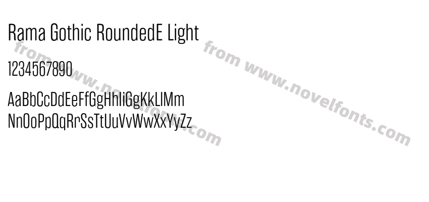 Rama Gothic RoundedE LightPreview