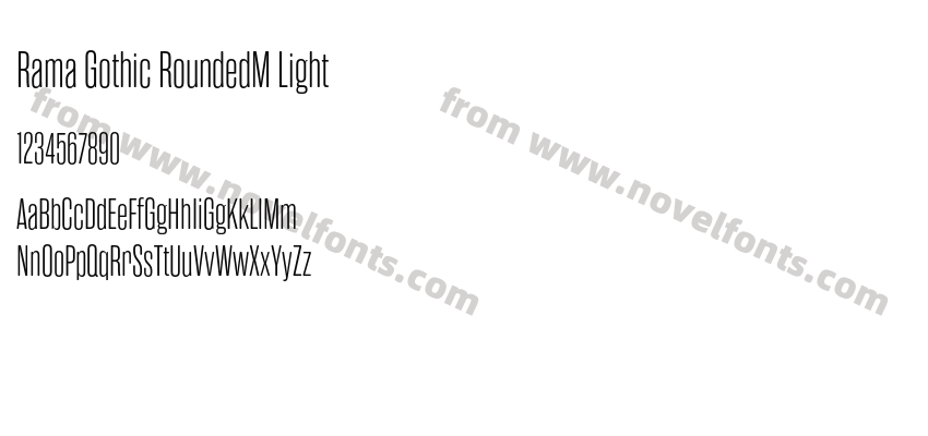 Rama Gothic RoundedM LightPreview