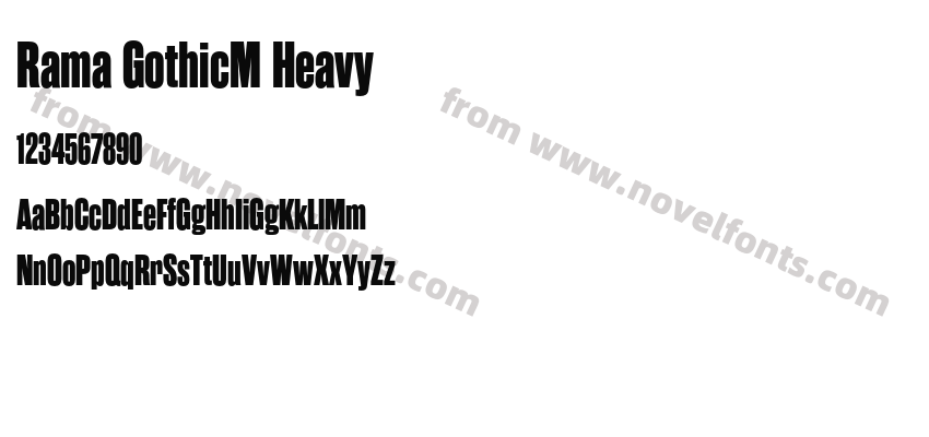 Rama GothicM HeavyPreview