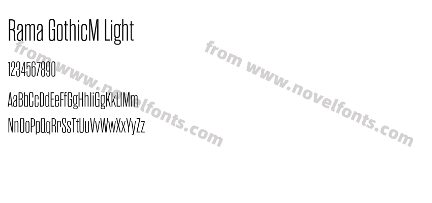 Rama GothicM LightPreview