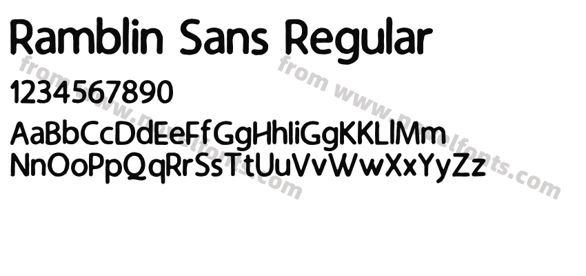 Ramblin Sans RegularPreview