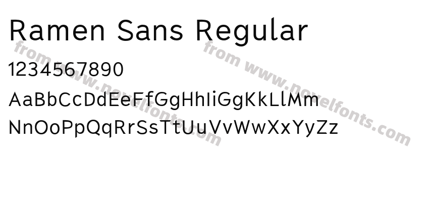 Ramen Sans RegularPreview