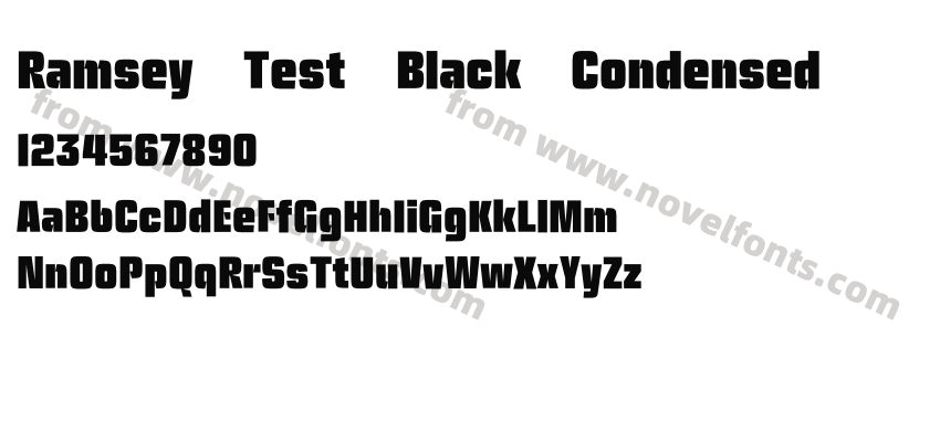 Ramsey Test Black CondensedPreview