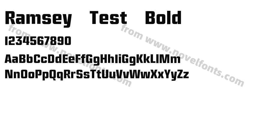 Ramsey Test BoldPreview