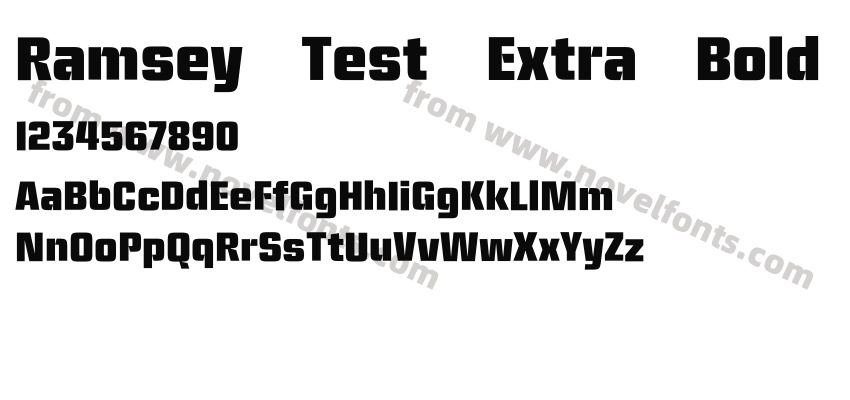 Ramsey Test Extra BoldPreview