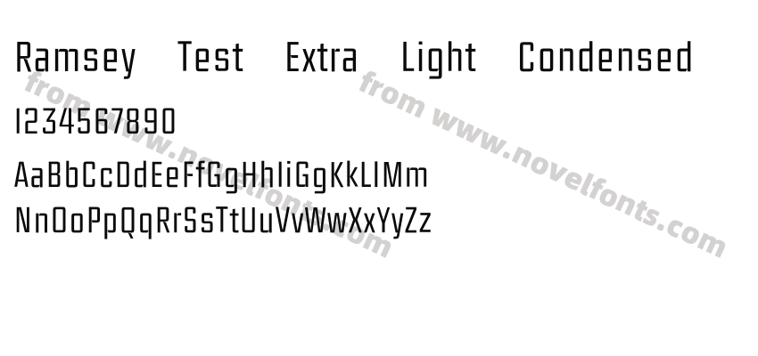 Ramsey Test Extra Light CondensedPreview