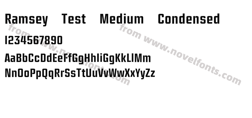 Ramsey Test Medium CondensedPreview