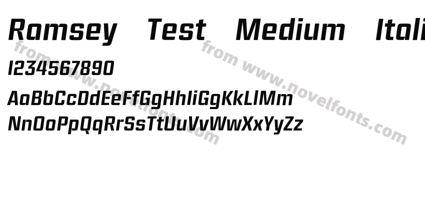 Ramsey Test Medium ItalicPreview