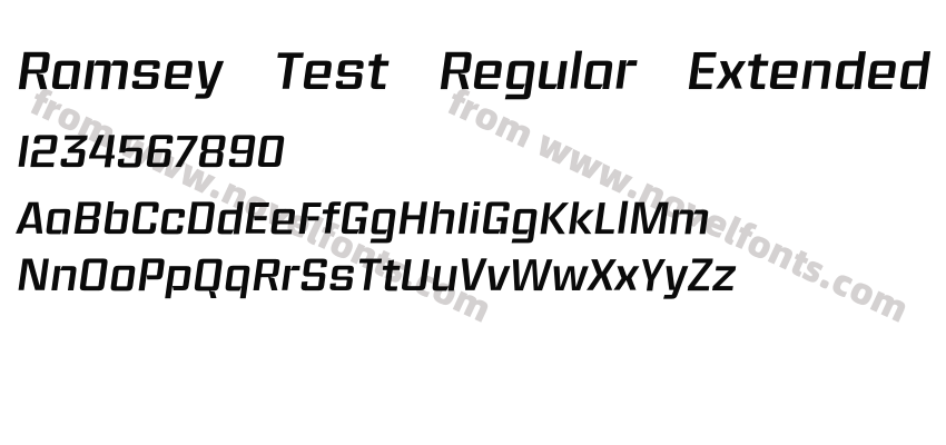 Ramsey Test Regular Extended ItalicPreview