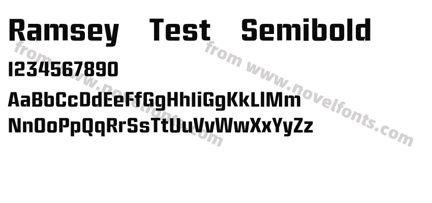 Ramsey Test SemiboldPreview