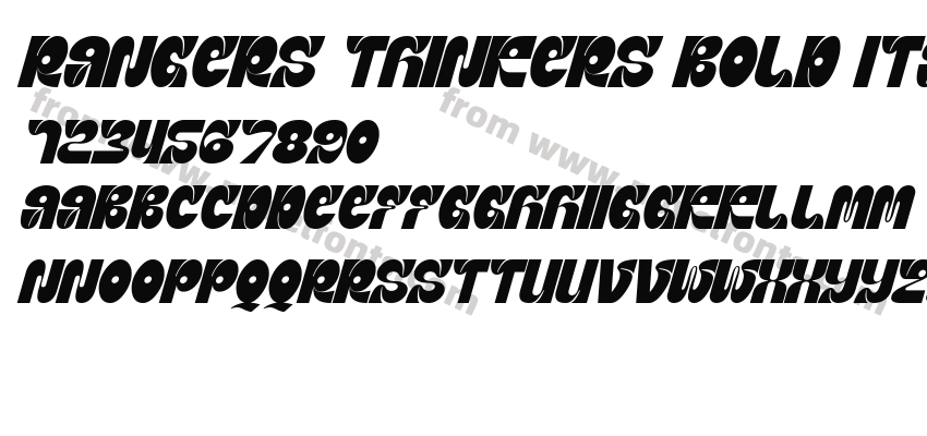 Rangers Thinkers Bold ItalicPreview