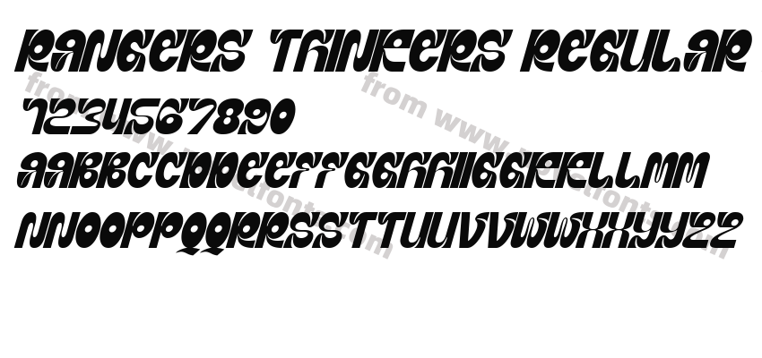 Rangers Thinkers Regular ItalicPreview
