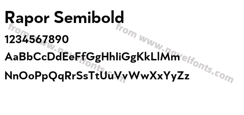 Rapor SemiboldPreview