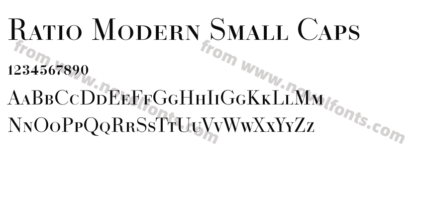 Ratio Modern Small CapsPreview