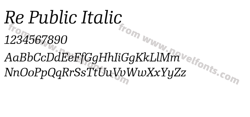 Re Public ItalicPreview