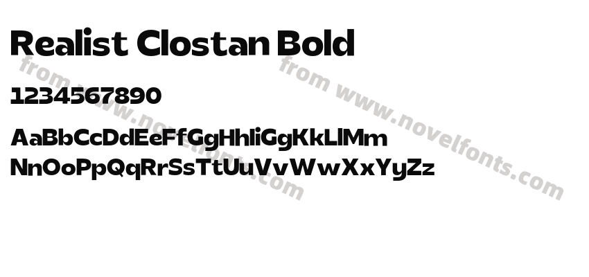 Realist Clostan BoldPreview