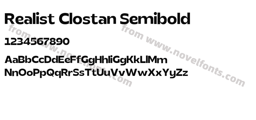 Realist Clostan SemiboldPreview