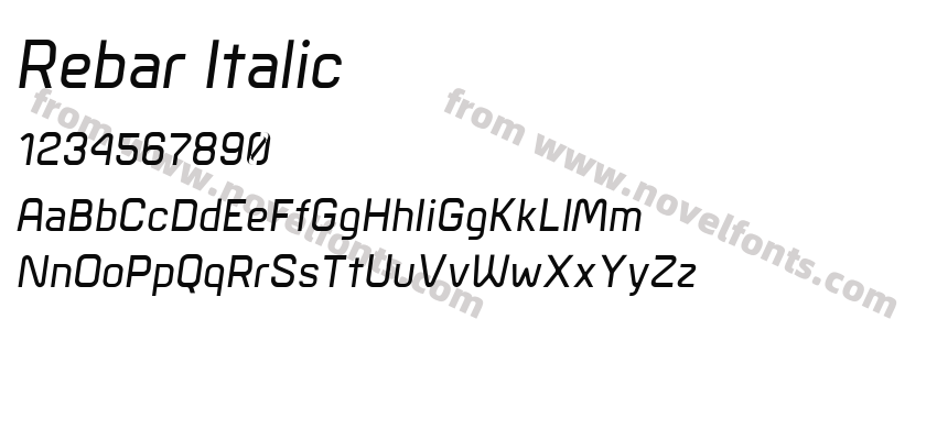 Rebar ItalicPreview