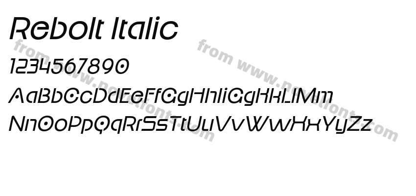 Rebolt ItalicPreview