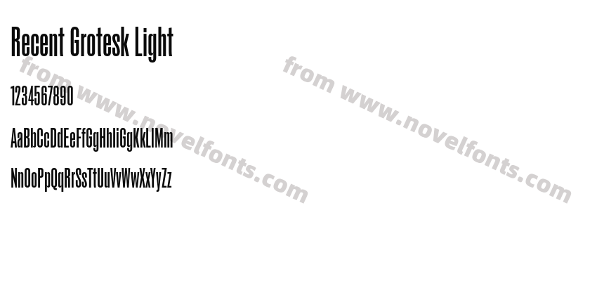 Recent Grotesk LightPreview